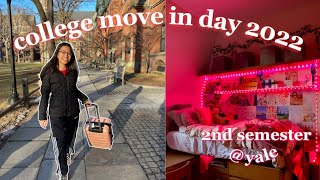 College Move in Vlog 2022 Yale University | Second Semester Edition