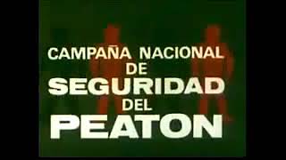 Campaña DGT,  peatón hagase ver   Año 1973