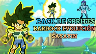 PACK DE SPRITES DE BARDOCK EVOLUCIÓN SAYAYIN, MANGA,CREADO POR MI (SPRITES HD)