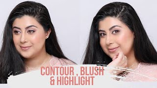 CONTOUR, BLUSH AND HIGHLIGHT TUTORIAL IN URDU | FAIYZA BEG