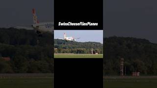 Edelweiss Airbus A320 landing at Zurich Airport