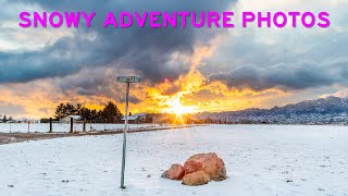 Editing some snowy adventure photos and videos!