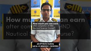 How much you can earn after course #hnd #nautical #career #12thpass #merchantnavy #cadet #seafarer