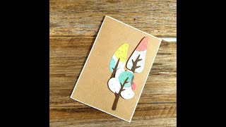 CARDMAKING Cute Trees handmade card