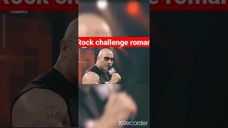 The rock back and challenge roman Reigns #wwe #viralshorts #romanreings