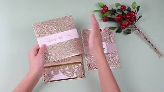 Glittering Gold Wedding Invitations Collection-Pro Wedding Invites