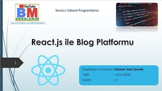 12 - React.js ile Blog Platformu