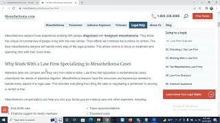 mesothelioma law firm (Part - 1)