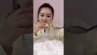 Dry freezer frost ice eating asmr