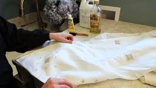 How To Clean A Tablecloth: Oil Stains