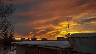 Закат Озерск (timelapse таймлапс Xiaomi Yi)