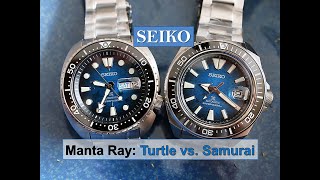 Seiko Save the Ocean, MANTA RAY Edition - Turtle vs. Samurai Dive Watch Review