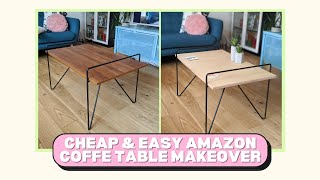 Cheap Amazon coffee table DIY makeover! | Sharn's House 🛠️