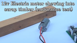 12v Electric Motor Chews Into Timber || Endurance Test