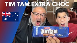 Americans Try Tim Tam Extra Chocolaty | 🇦🇺 Snack Review