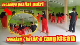 latihan bareng silat putri part 01