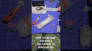 xpg 16gb ram pack & delivered to sundarijal #gamingpcbuild #ram #rgb