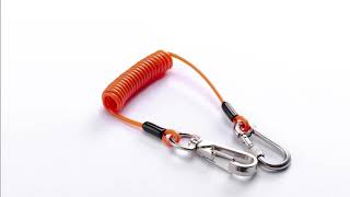 orange security tool lanyard