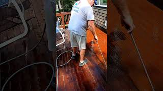 Deck cleaning breakdown pressure washing #deckcleaning #howto #softwashing