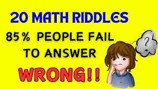 20 MATH RIDDLES WITH ANSWERS #mathriddles #riddles #riddlezone