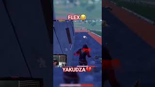 FLEX😂 VS YAKUDZA 💔 #alonepubg #pubgmobile #flex #yakudza