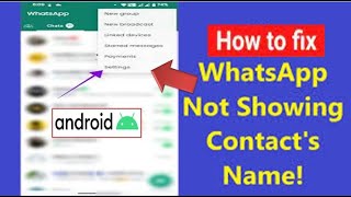 How To Fix WhatsApp Contact Name Not Showing 2024   Contact Name Not Showing in WhatsApp   2024