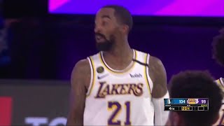 JR Smith Hits His First 3 With The Lakers And Dished A Nasty Assist