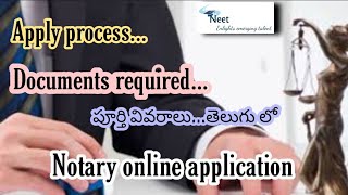 Online Notary Application | How to apply notary online telugu | part 1 | online notary apply neetgov