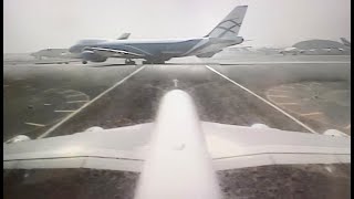 Airbus A380 flight Dubai to Vienna - from the Perspective of the Airplane Camera