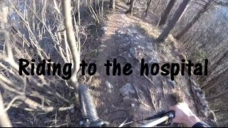 Riding to the hospital