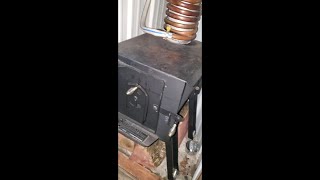 Wood Stove Water Heater Cargo trailer conversion