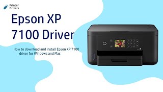 Epson XP 7100 Driver | Epson connect utility | Epson XP 7100 Software