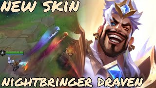 Wild Rift PBE SERVER: ADC NEW SKIN NIGHTBRINER DRAVEN FULL GAMEPLAY