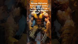 Savage Wolverine: Midjourney Prompt