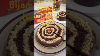 puding  lapis coklat toping biskuit Roma kelapa dijamin nagih rasanya endul #shorts #fyp