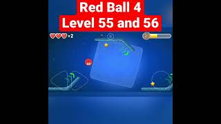 Red Ball 4 - Battle for the Moon - Level 55 and 56 with Red Ball | SpeedRun | #shorts