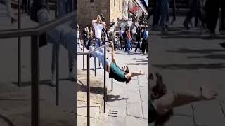 Crazy Calisthenics Workout in Public😮@ATHLETEWORKOUT#shorts #calisthenics #calisthenicsworkout