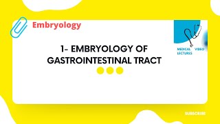 Embryology of Gastrointestinal tract