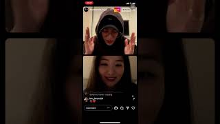 Bam Bam and Seulgi Instagram Live IG Live