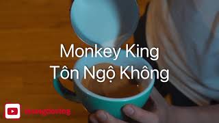 | Latte Art Tutorial | Monkey King - Tôn Ngộ Không