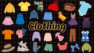 Clothes Vocabulary | Clothes Name In English With Pictures | Clothing | Clothing Items | Quizzy kido