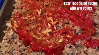 Easy Taco Salad Recipe with WW Points