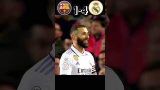 Barcelona vs Real Madrid 1-4 Semifinal Copa Del Rey 2022/23🔥#shorts #realmadrid #youtube