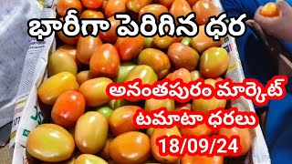 18-09-24|| today Tomato rate in Ananthapuram market || Anantapur tomato price today|| అనంతపురం 🍅🍅🍅