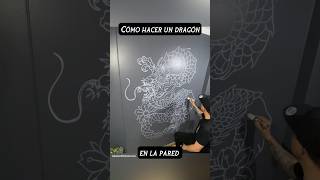 Cómo hacer un DRAGÓN en la pared #andrewperdomo #tattoo #tatuaje