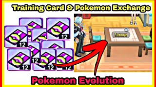 💳 Training Card and Pokemon exchange 💱 | Pokemon Evolution | Pss Gamer King 👑💕