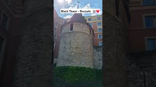 The Black Tower - Brussels, Belgium 🇧🇪❤️🇱🇰 #medivalhistory #brussels #belgium