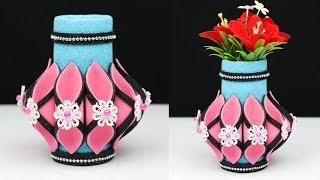 How to make flower vase for home decoration | diy flower vase | Home Decoration Ideas