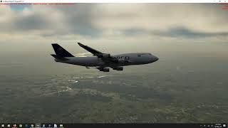 P3D V5 HF1 With PMDG 747 all settings maxed Part 2 VGHS Arrival