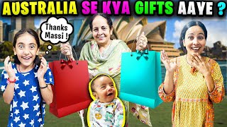 AUSTRALIA SE GIFTS🎁| Surprise gifts for Rishabh and Samayra Narula🎁🧐| Samayra Narula and Family